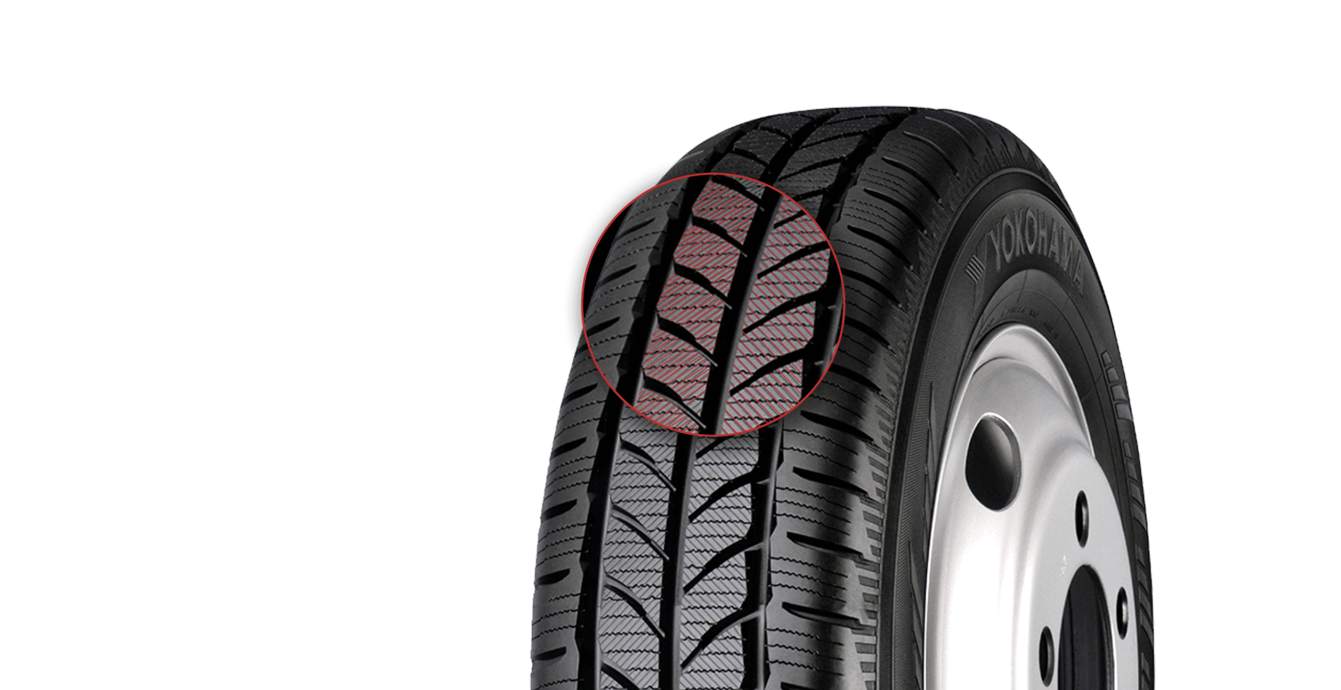 TRACTION BLOCKS WITH  MICRO DIAGONAL SIPES